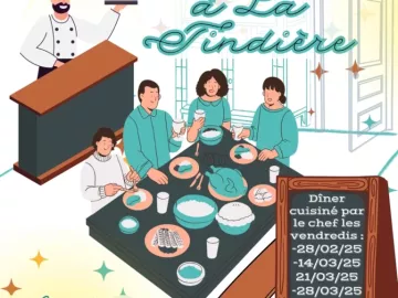 👨‍🍳🍴Les Dîners du Chef à la Tindière🍴👨‍🍳

Les vendredis 28/02, 14/03, 21/03, 28/03, 04/04, et 11/04 à la Tindière, on vous propose un menu élaboré...